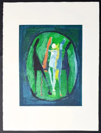 Gravura Marini - Marino Marini (1901–1980) - MARINO FROM SHAKESPEARE II - Color drypoint etching and aquatint on paper - 1978