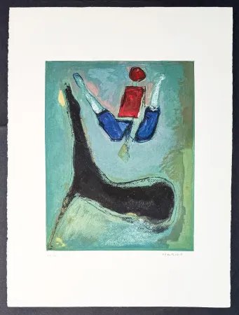 Gravura Marini - Marino Marini (1901–1980) - MARINO FROM SHAKESPEARE II - Color drypoint etching and aquatint on paper - 1978