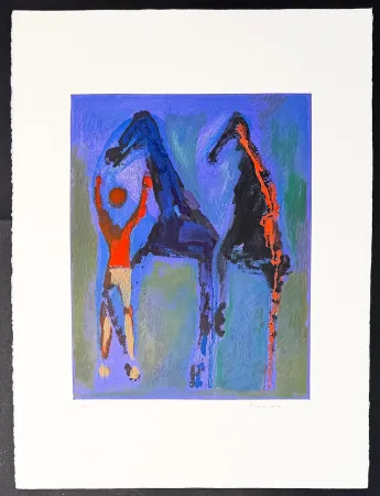 Gravura Marini - Marino Marini (1901–1980) - MARINO FROM SHAKESPEARE II - Color drypoint etching and aquatint on paper - 1978