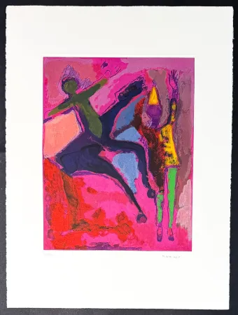 Gravura Marini - Marino Marini (1901–1980) - MARINO FROM SHAKESPEARE II - Color drypoint etching and aquatint on paper - 1978