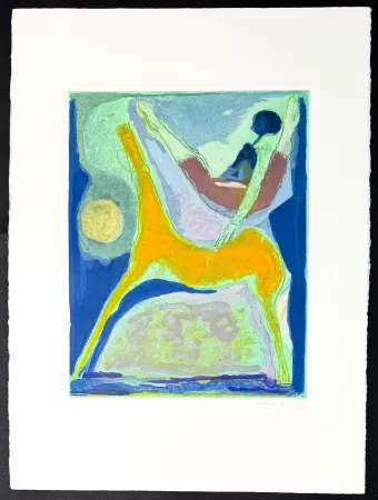 Gravura Marini - Marino Marini (1901–1980) - MARINO FROM SHAKESPEARE II - Color drypoint etching and aquatint on paper - 1978