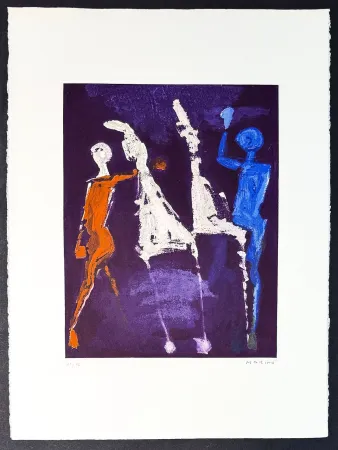 Gravura Marini - Marino Marini (1901–1980) - MARINO FROM SHAKESPEARE II - Color drypoint etching and aquatint on paper - 1978