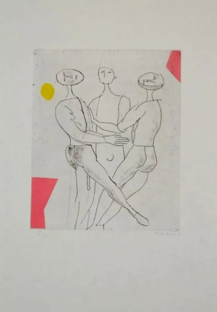 Água-Forte E Água-Tinta Marini - Portfolio A-136 Giocolieri