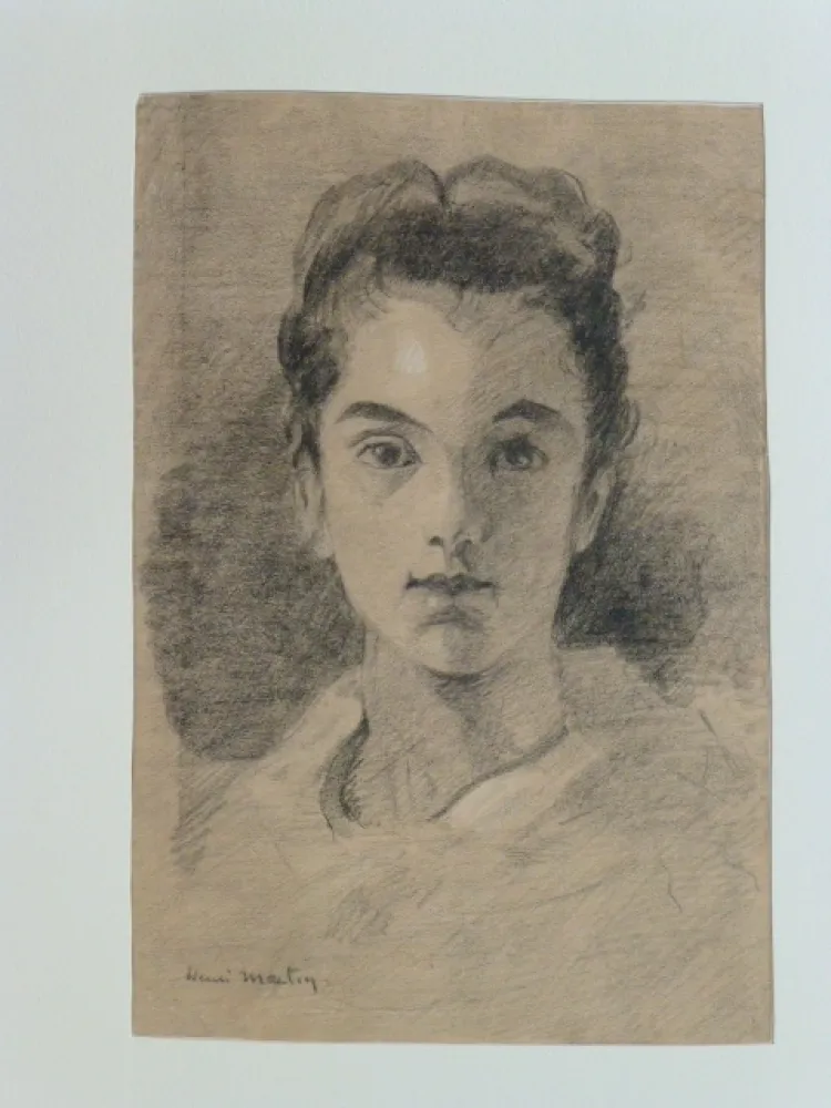 Sem Técnica Martin - Portrait de jeune fille 