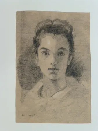 Sem Técnica Martin - Portrait de jeune fille 