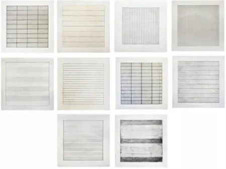 Litografia Martin - Untitled (from Paintings and Drawings: 1974-1990)