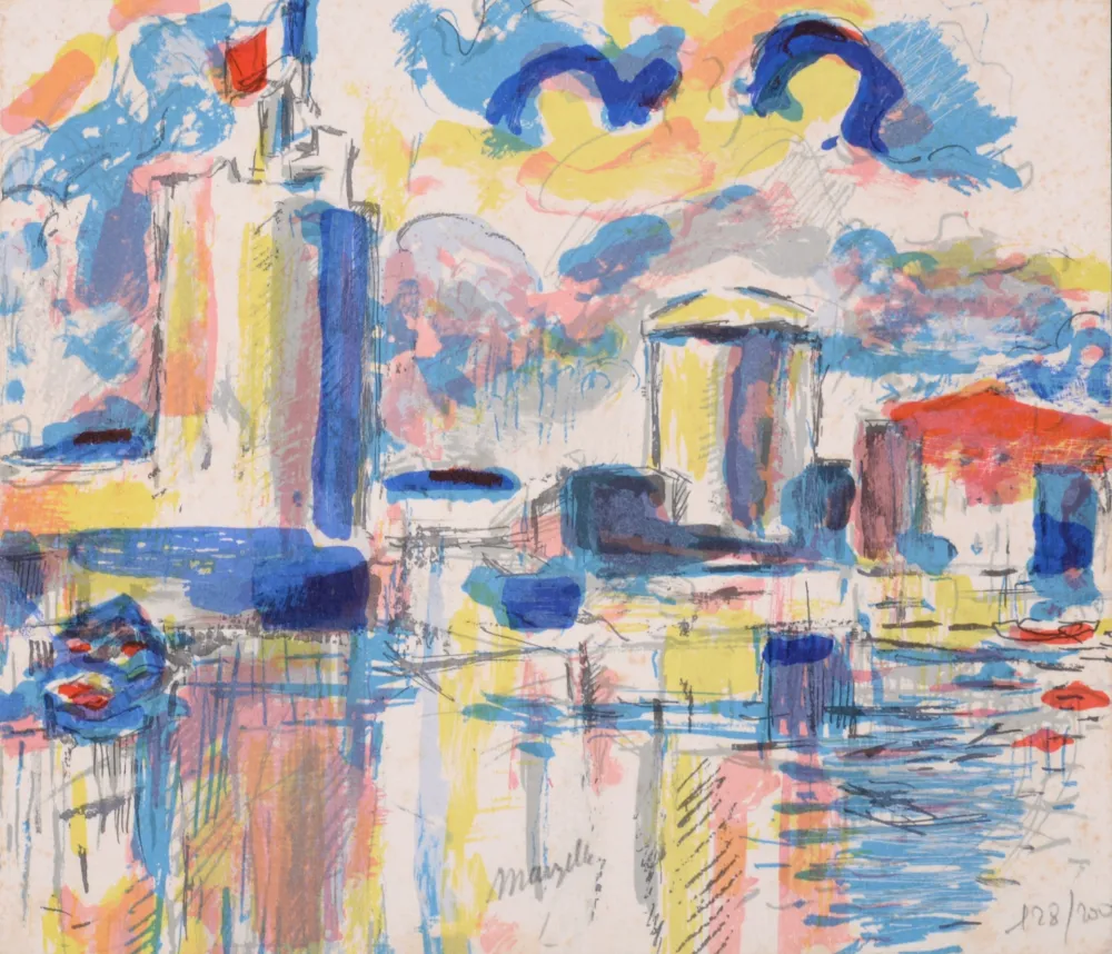 Litografia Marzelle - La Rochelle, 1979 - Hand-signed!