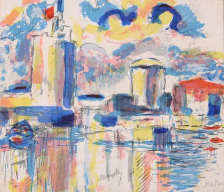 Litografia Marzelle - La Rochelle, 1979 - Hand-signed!