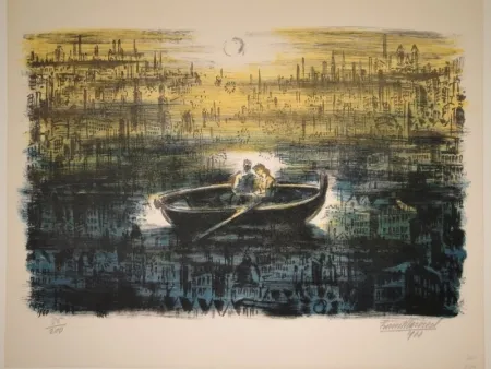 Litografia Masereel - Des amoureux