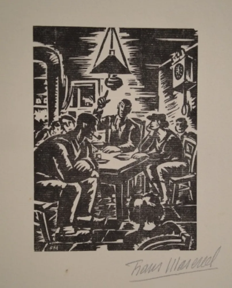 Xilogravura Masereel - Emile Zola, Germinal
