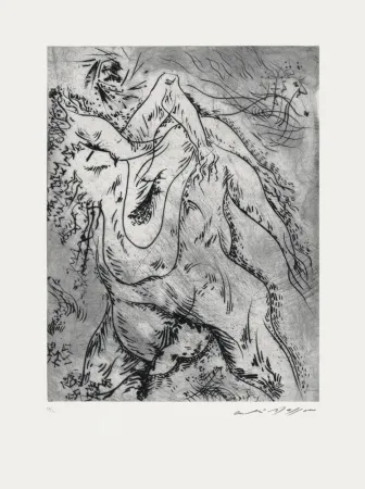 Água-Forte Masson - Arbres enlacés