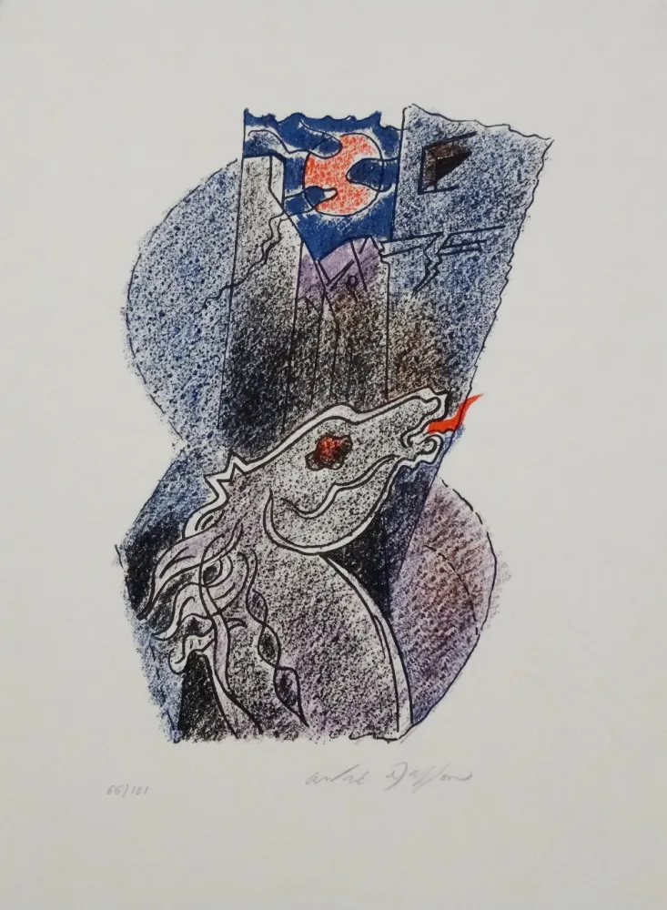 Litografia Masson - Cheval