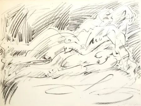 Litografia Masson - Couple étendu