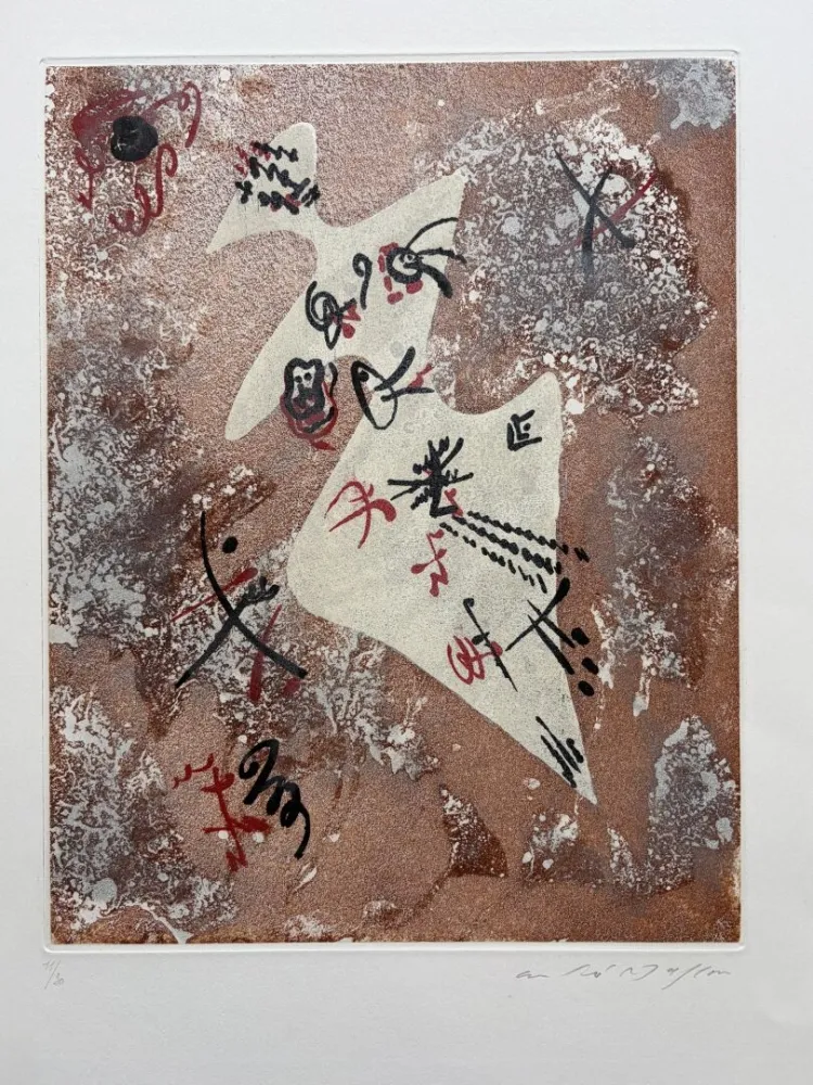 Água-Tinta Masson - Femme constellée