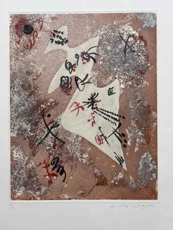 Água-Tinta Masson - Femme constellée