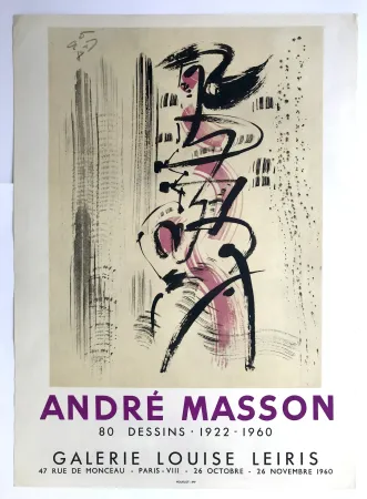 Cartaz Masson - Galerie Louise Leiris