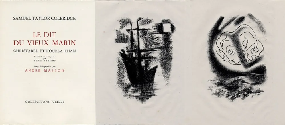 Livro Ilustrado Masson - LA CHANSON DU VIEUX MARIN.24 lithographies originales.