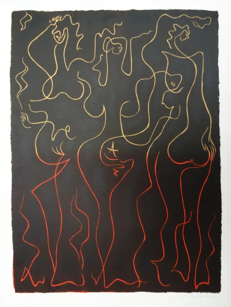 Litografia Masson - La danse