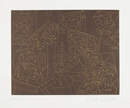 Água-Forte E Água-Tinta Masson - L'atelier du sculpteur (The sculptor's studio)