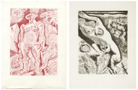 Livro Ilustrado Masson - LE SEPTIÈME CHANT. 4 gravures originales (1974)