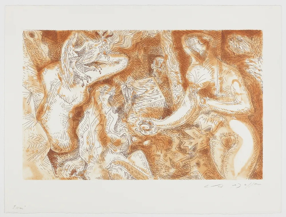 Gravura Masson - Les fermières libertines 