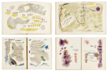 Livro Ilustrado Masson - Mallarmé : UN COUP DE DÉS JAMAIS N'ABOLIRA LE HASARD. 28 lithographies originales en couleurs (1961)
