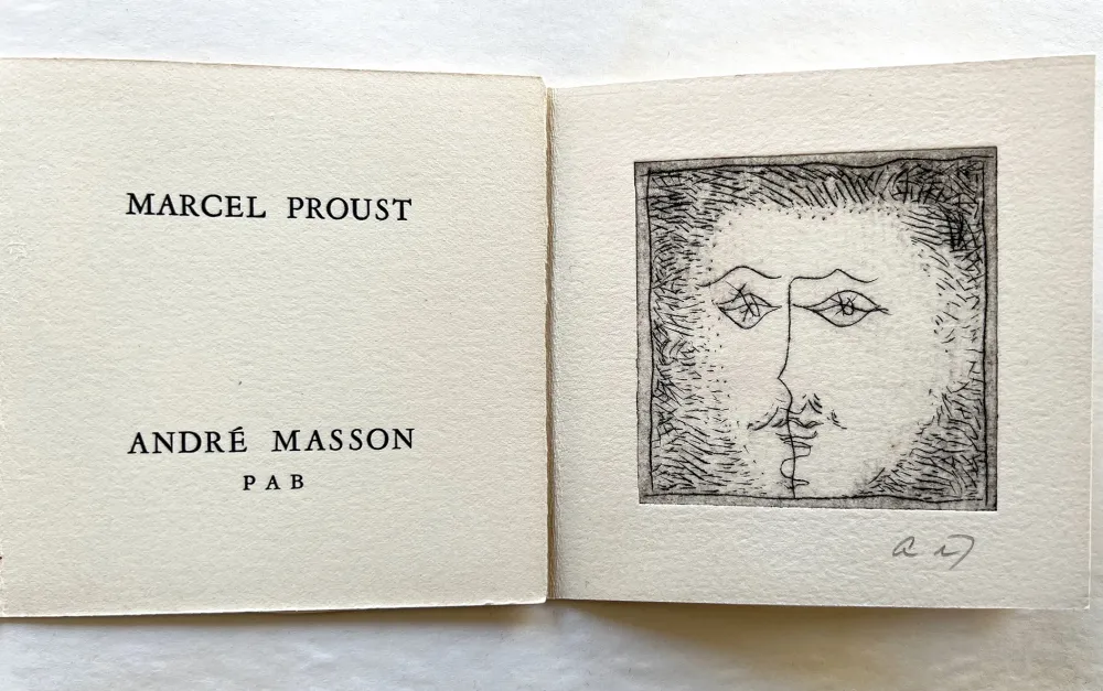 Livro Ilustrado Masson - Marcel PROUST et André MASSON. 