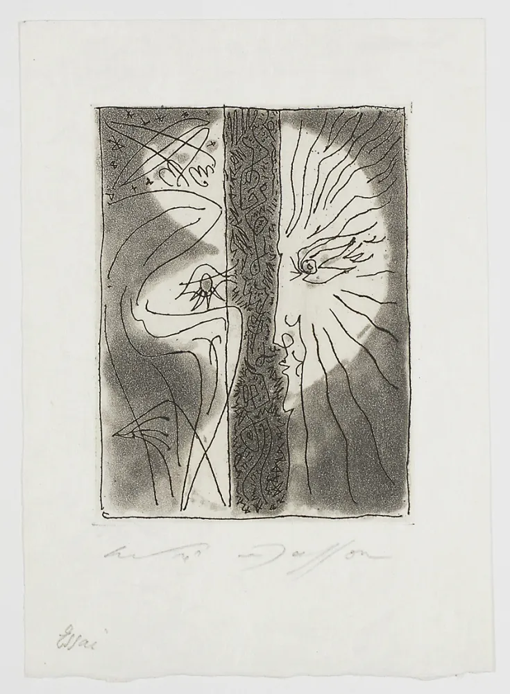 Gravura Masson - Peine perdue (In vain)