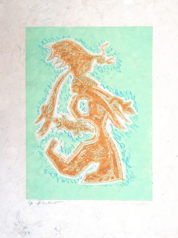 Água-Forte Masson - Personnage au crocodile