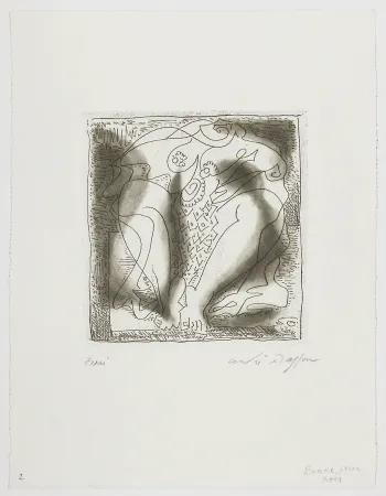 Gravura Masson - Poissonière ou La femme au poisson (Poissonière or The Fishwoman)