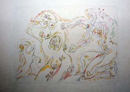 Água-Forte E Água-Tinta Masson - Sans titre