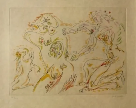 Água-Forte E Água-Tinta Masson - Sans titre