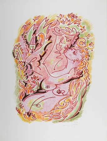 Litografia Masson - Sonnets de Louise Labé #6, 1972, Hand-signed!