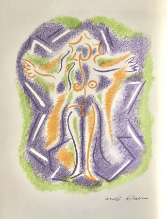 Litografia Masson - Une étoile de craie