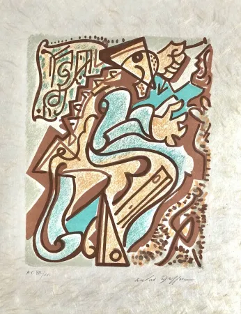 Litografia Masson - Une étoile de craie