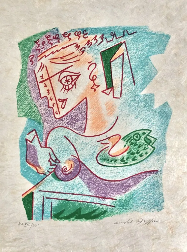 Litografia Masson - Une étoile de craie