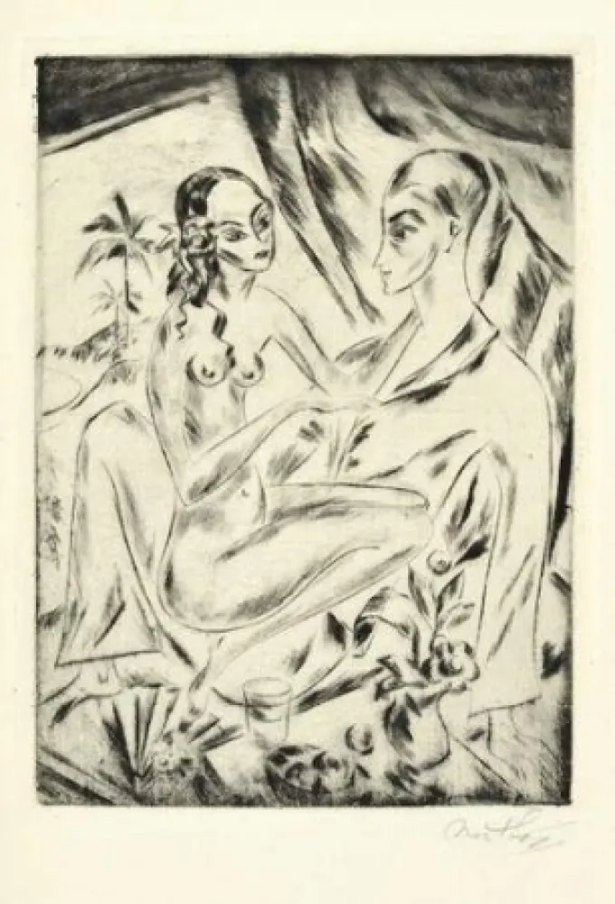 Gravura Mathey - Sechs Radierungen zu Hans Bethge's Satuila