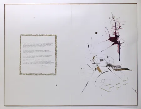 Sem Técnica Mathieu - Composition pour Jean Cocteau, 1er mai 1960. Dessin