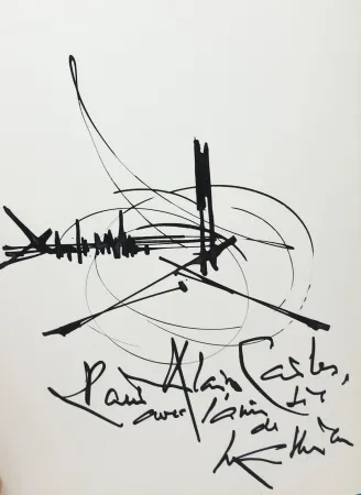 Sem Técnica Mathieu - Georges Mathieu (1921-2012). Encre et pinceau. Signé. 