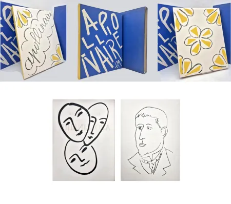 Livro Ilustrado Matisse - A. Rouveyre. APOLLINAIRE. Papiers découpés et lithographies de Matisse (1952)