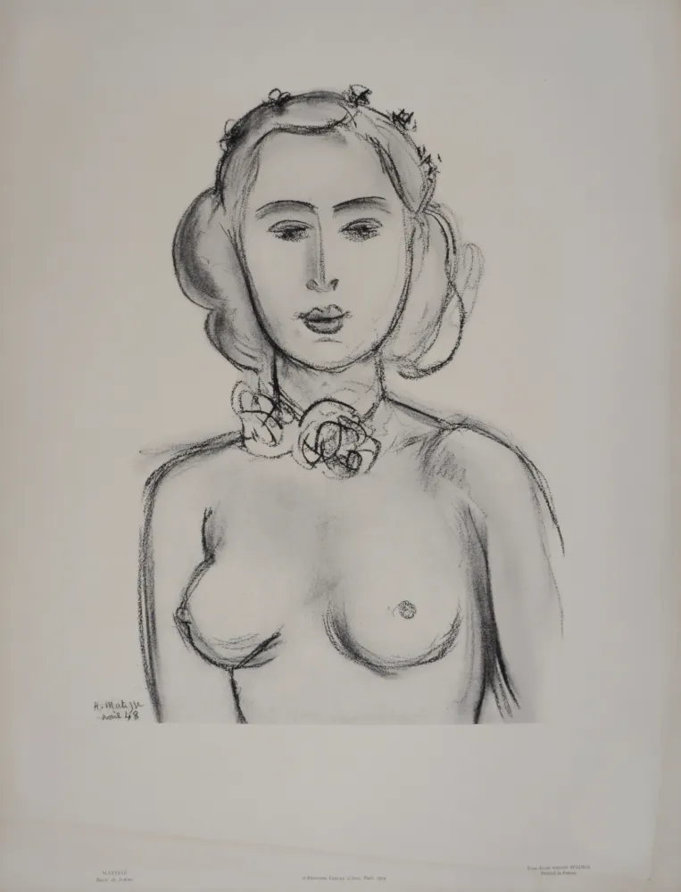 Litografia Matisse (After) - Buste de femme n° 1, 1959