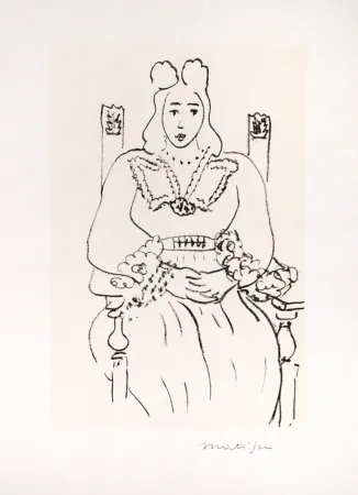 Cartaz Matisse (After) - Etude pour poème de Charles d'Orléans