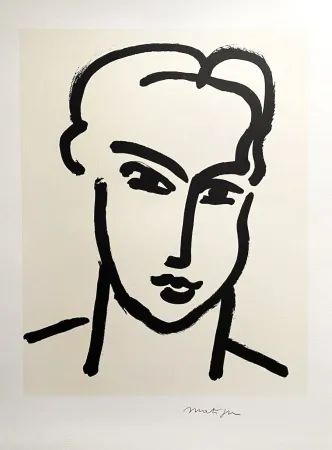 Cartaz Matisse (After) - Grande Tête De Katia