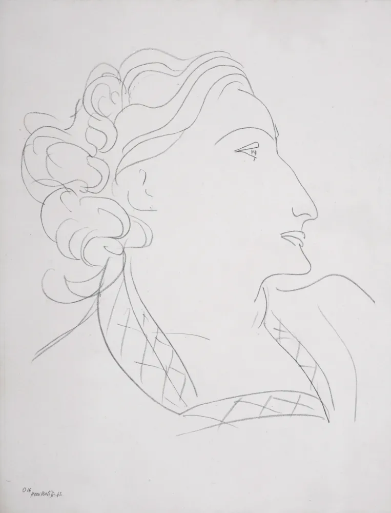Sem Técnica Matisse (After) - Portrait de femme, 1943