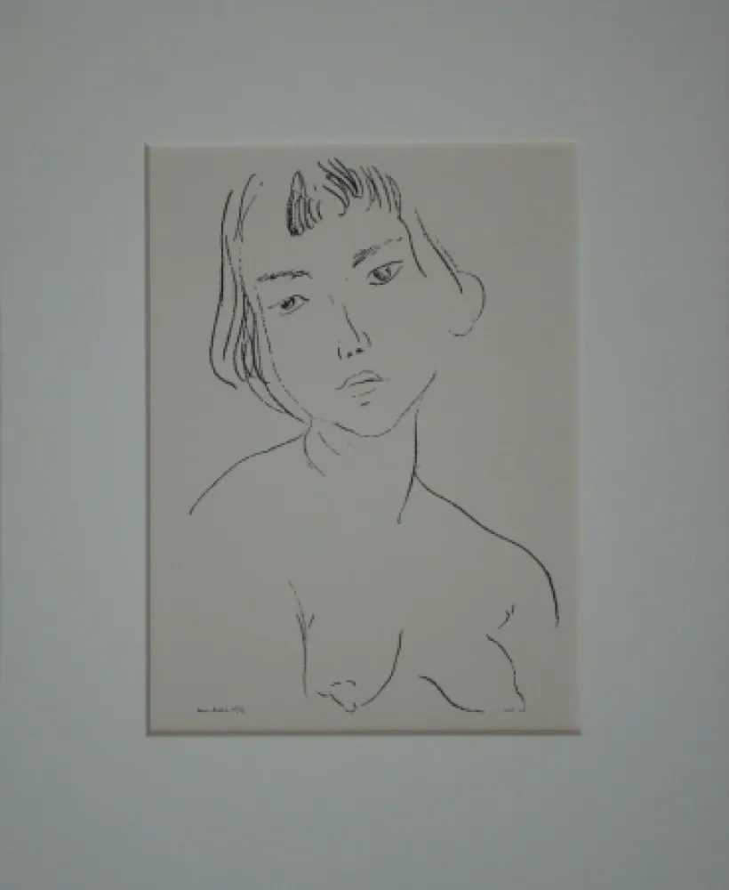 Litografia Matisse - Buste d'une femme