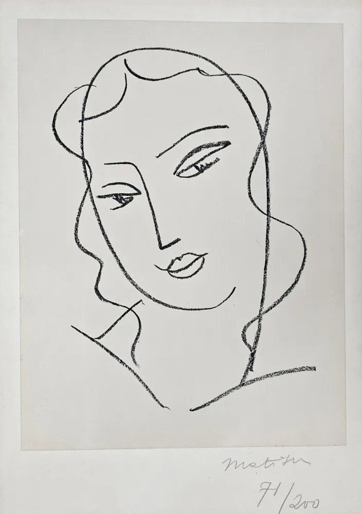 Litografia Matisse - Etude pour la Vierge