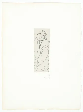 Gravura Matisse - Figure au peignoir