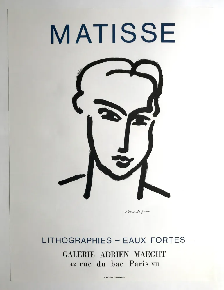 Cartaz Matisse - Galerie Adrien Maeght