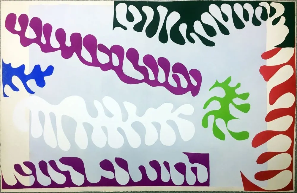 Estêncil Matisse - JAZZ - LE LAGON. Pochoir original (1947)