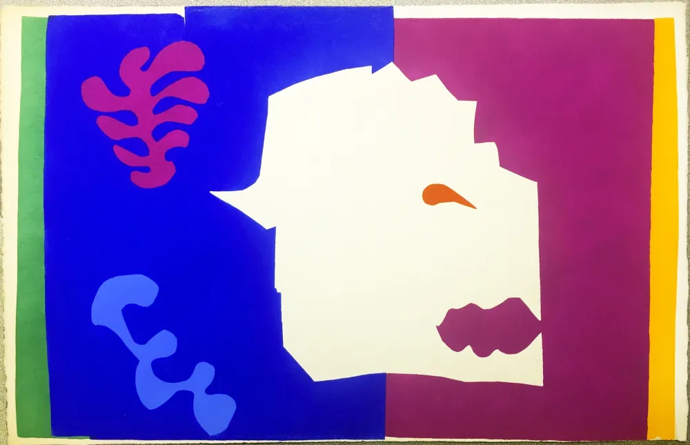 Estêncil Matisse - JAZZ - LE LOUP. Pochoir original (1947)